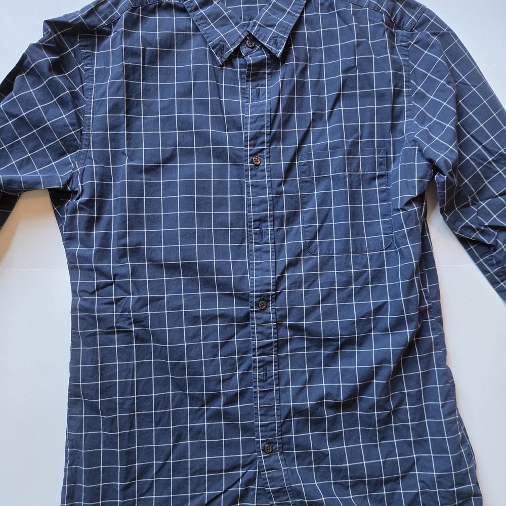 Men's Blue Checkered Shirt